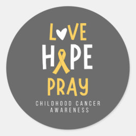 cáncer infantil. amor. esperanza. rezar. Pegatinas