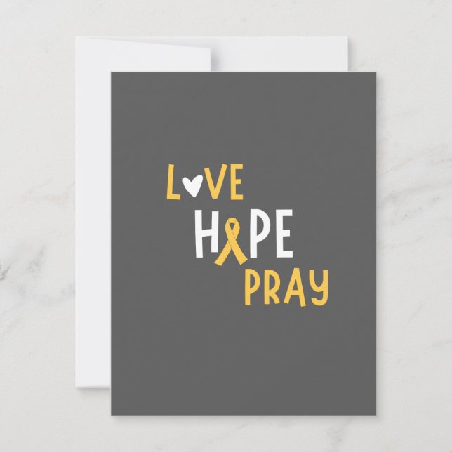 cáncer infantil. amor. esperanza. rezar. Tarjetas  (Anverso)