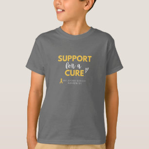 cáncer infantil. apoyo a una camiseta para niños c