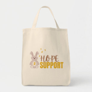 cáncer infantil. esperanza de apoyo. Totes y bolsa