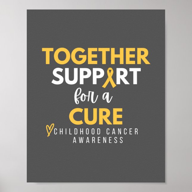 cáncer infantil.soporte.cura. Poster e impresiones (Frente)