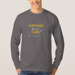 cáncer infantil.soporte. curar camiseta de manga l