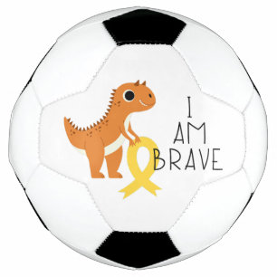 cáncer infantil. Soy valiente. Balón de fútbol