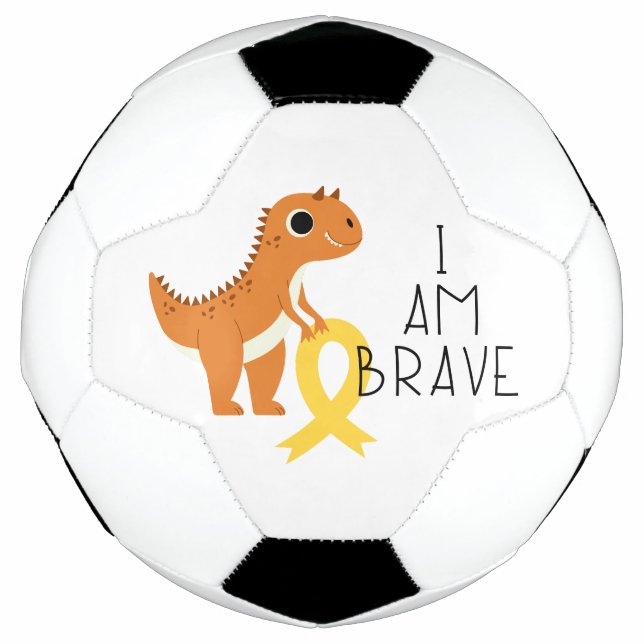 cáncer infantil. Soy valiente. Balón de fútbol (Anverso)