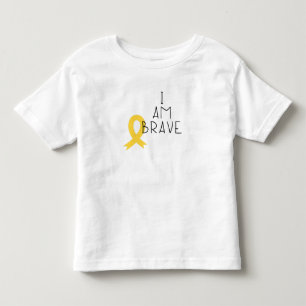 cáncer infantil. Soy valiente. Camisetas para niño