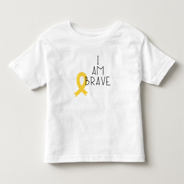 cáncer infantil. Soy valiente. Camisetas para niño (Anverso)