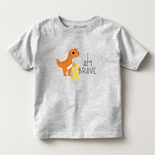 cáncer infantil. Soy valiente. Camisetas para niño