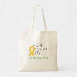 cáncer infantil. totes y bolsas de nombre de equip