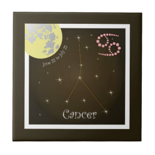 Cancer June 22 to July 22 cerámica de baldosa de