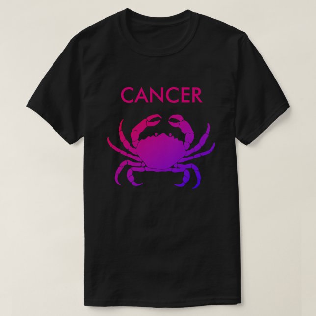 Cáncer la camiseta del cangrejo (Diseño del anverso)