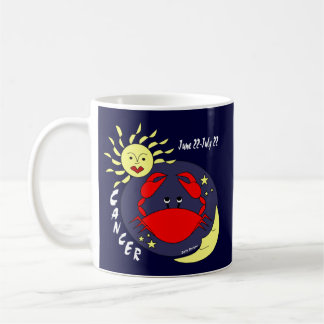 Cáncer la taza de café del Rótulo del zodiaco del