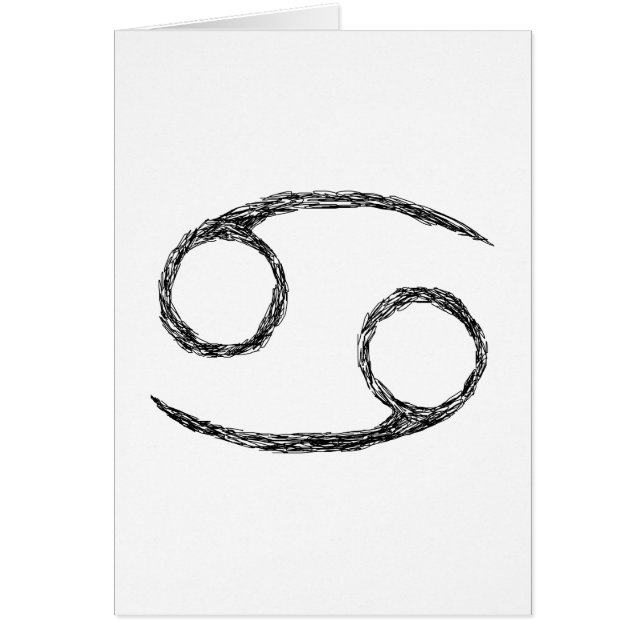 Cáncer. Muestra de la astrología del zodiaco (Frente)