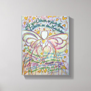 Cáncer No Puede Hacer Angel Canvas Pintura de Arte
