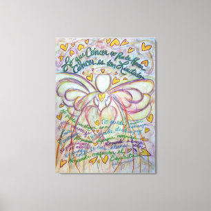Cáncer No Puede Hacer Angel Canvas Pintura de Arte