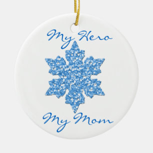 Cáncer ovárico mi héroe mi ornamento de la mam