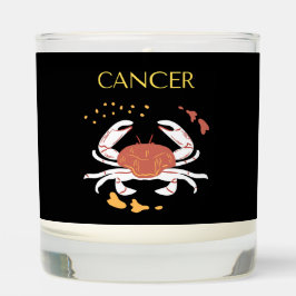 Cáncer Rótulo Zodiac y cita tema de regalo elegant