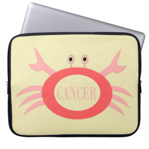 Cáncer Star Firmar bolsa para portátil de cangrejo