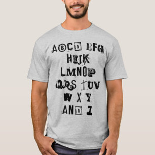 Canción alfabética (letras con problemas) camiseta