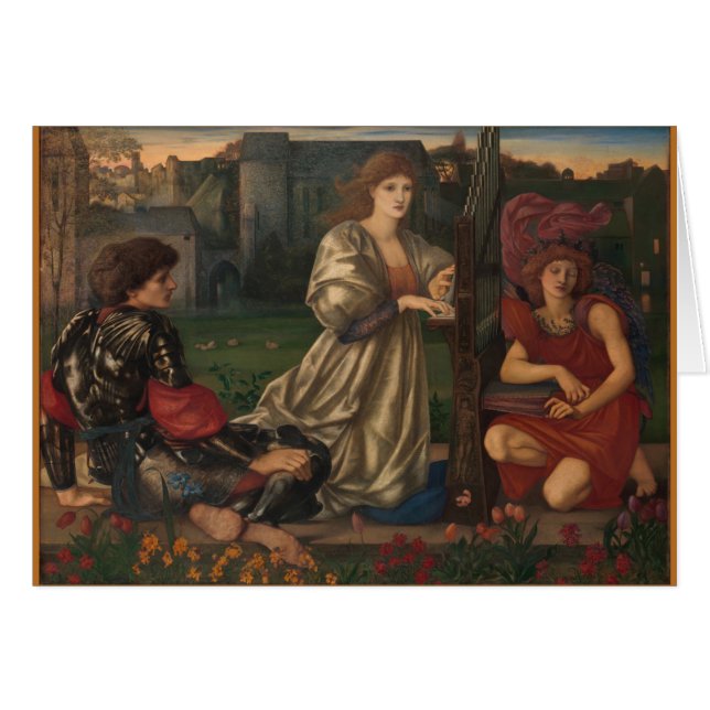 Canción de amor "Chant D'amour" por Edward Burne-J (Anverso (Horizontal))
