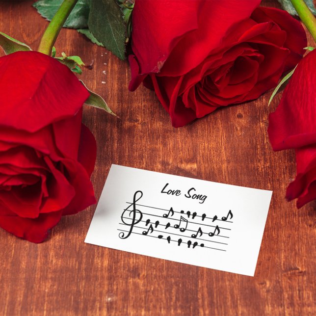 Canción de amor, pájaros entre notas personalizabl (Subido por el creador)