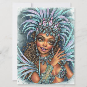 Canción de arte Rio Brazil de bailarina de samba