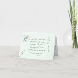 Canción de Aves y Flores de la Tarjeta de Nota Sal