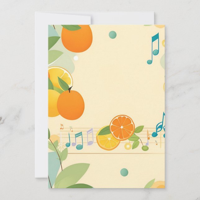 Canción de cuna en la invitación de Baby Shower de (Anverso)