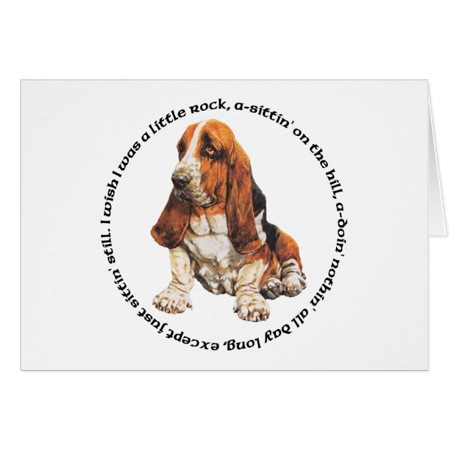 Canción de Deseos de Basset Hound (Anverso (Horizontal))
