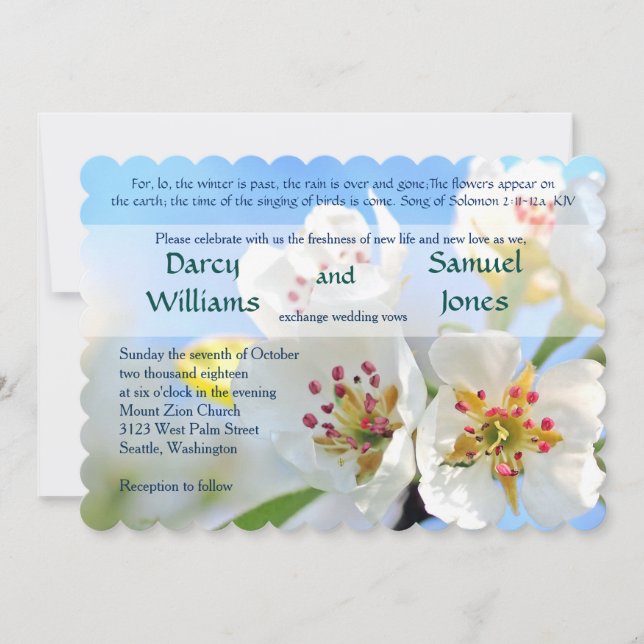 Canción de invitación a la boda cristiana de Solom (Anverso)