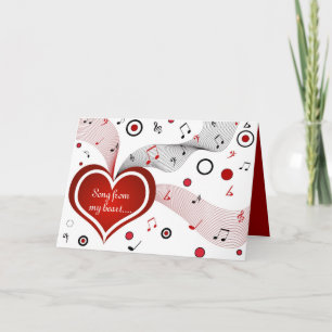 Canción de mi corazón - Tarjeta