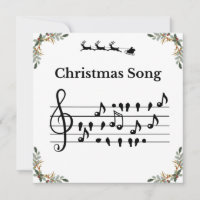 Canción de Navidad Pájaros Musicales Arte de Holly