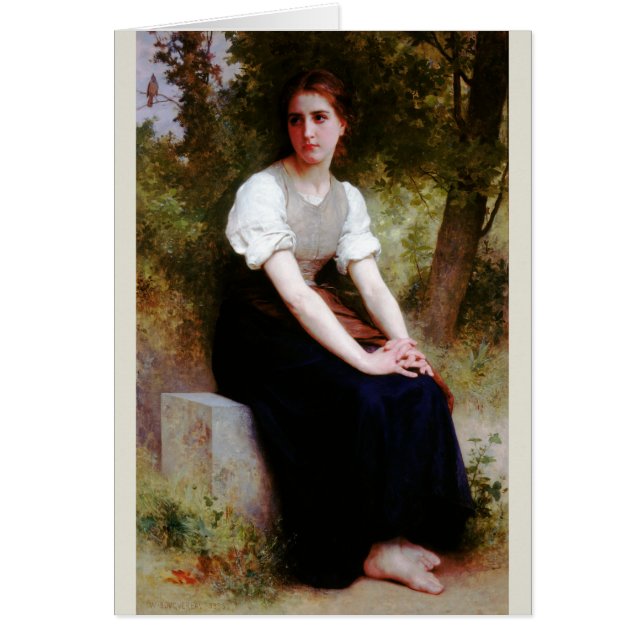 Canción del usignuolo por Bouguereau (Frente)