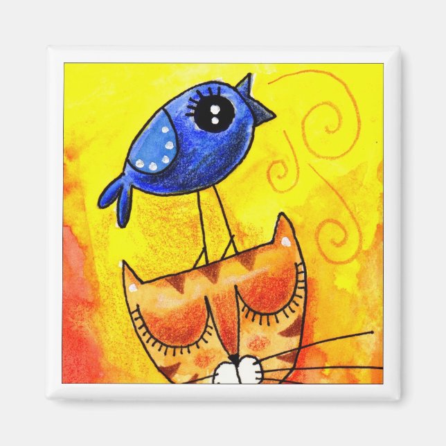 Canción - imán cuadrado (Frente)