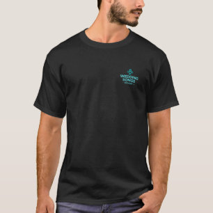 Canciones bodas Logotipo de podcast camiseta negra