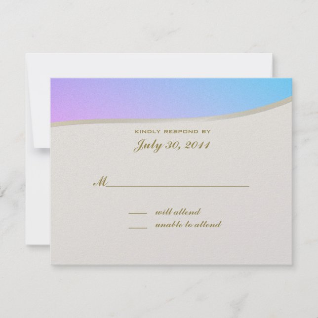 Canciones de amor Bat Mitzvah/ Tarjeta de respuest (Anverso)