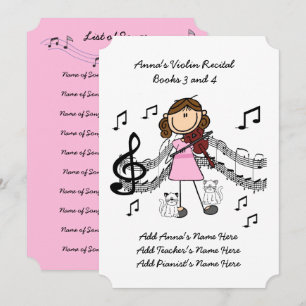 Canciones de la tarjeta diez de la invitación del