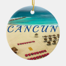 Cancun México Ornamento cerámico