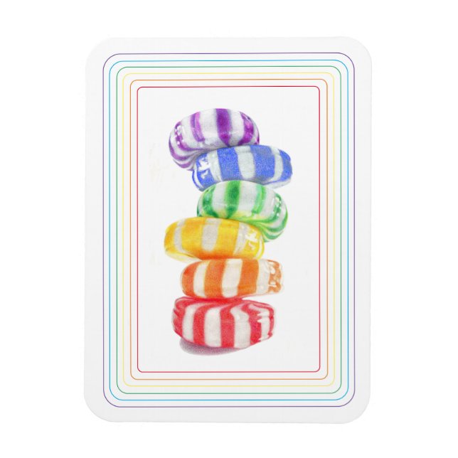 CÁNDALO DE RAINBOW 3x4 Imán flexible (Vertical)