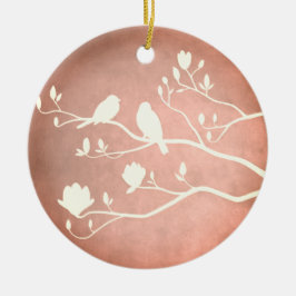 Candelabra de plata (cobre) - Ornamento cerámico