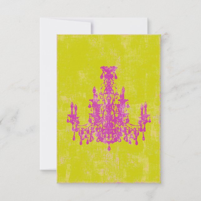 Candelabro de Coco ~ Invitaciones / RSVP (Anverso)