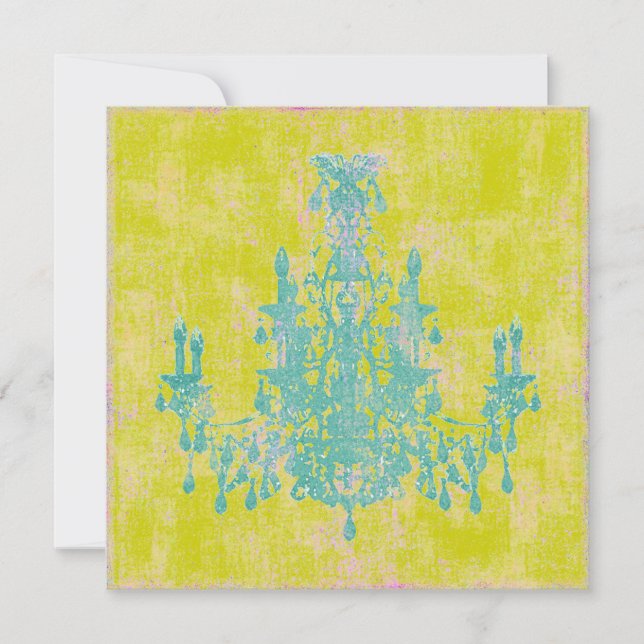 Candelabro de Coco ~ Invitaciones / RSVP (Anverso)