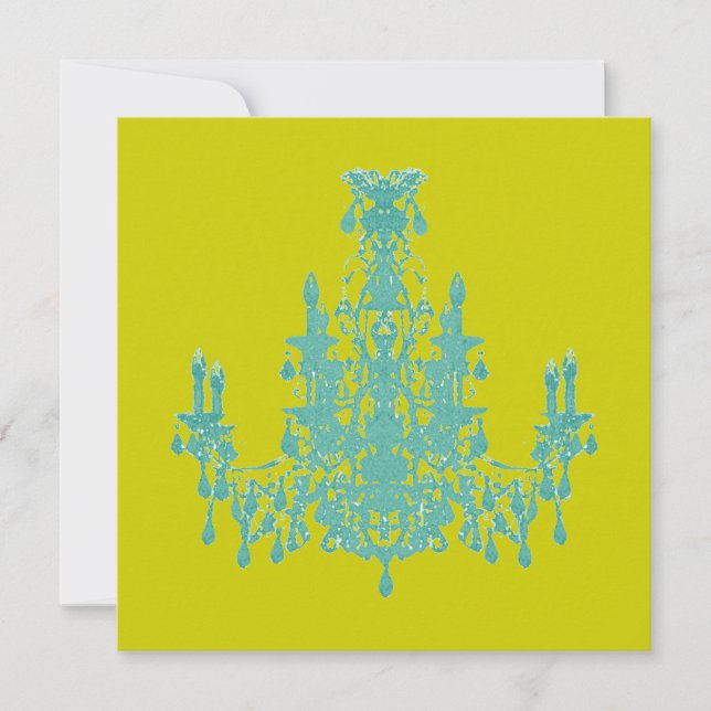 Candelabro de Coco ~ Invitaciones / RSVP (Anverso)