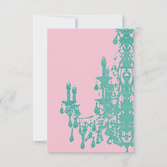 Candelabro de Coco ~ Invitaciones / RSVP (Anverso)