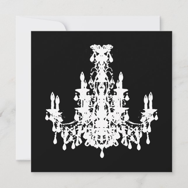 Candelabro de Coco ~ Invitaciones / RSVP (Anverso)