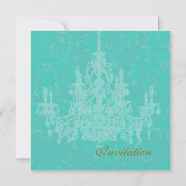 Candelabro, invitaciones de boda (Anverso)