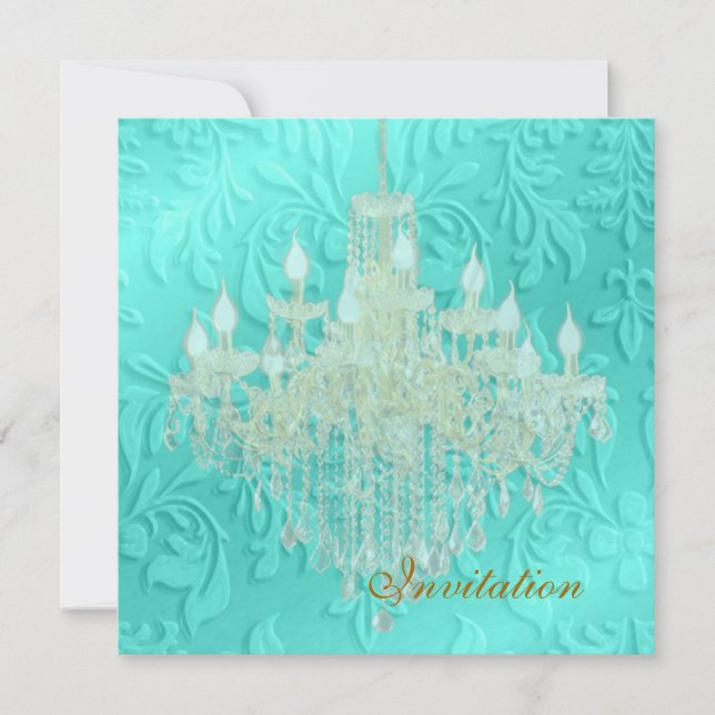 Candelabro, invitaciones de boda (Anverso)