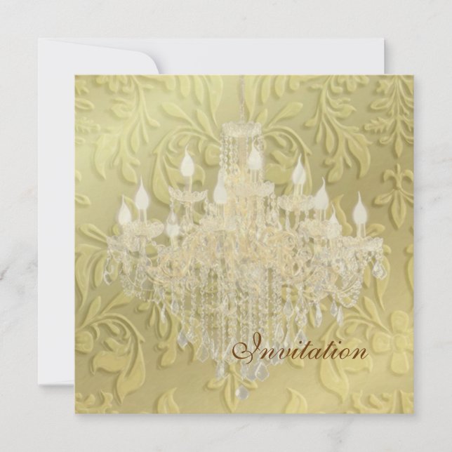 Candelabro, invitaciones de boda (Anverso)