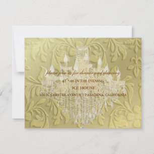 Candelabro, RSVP o tarjetas de recepción- personal