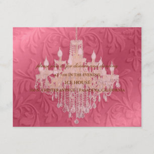Candelabro, tarjetas de recepción