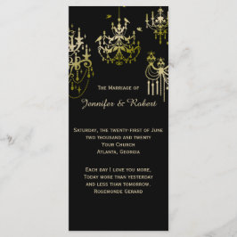 Candelabros de oro en el programa de Bodas Picas N